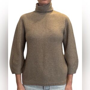 Max Mara Cashmere 3/4 sleeve Turtleneck Sweater sz S